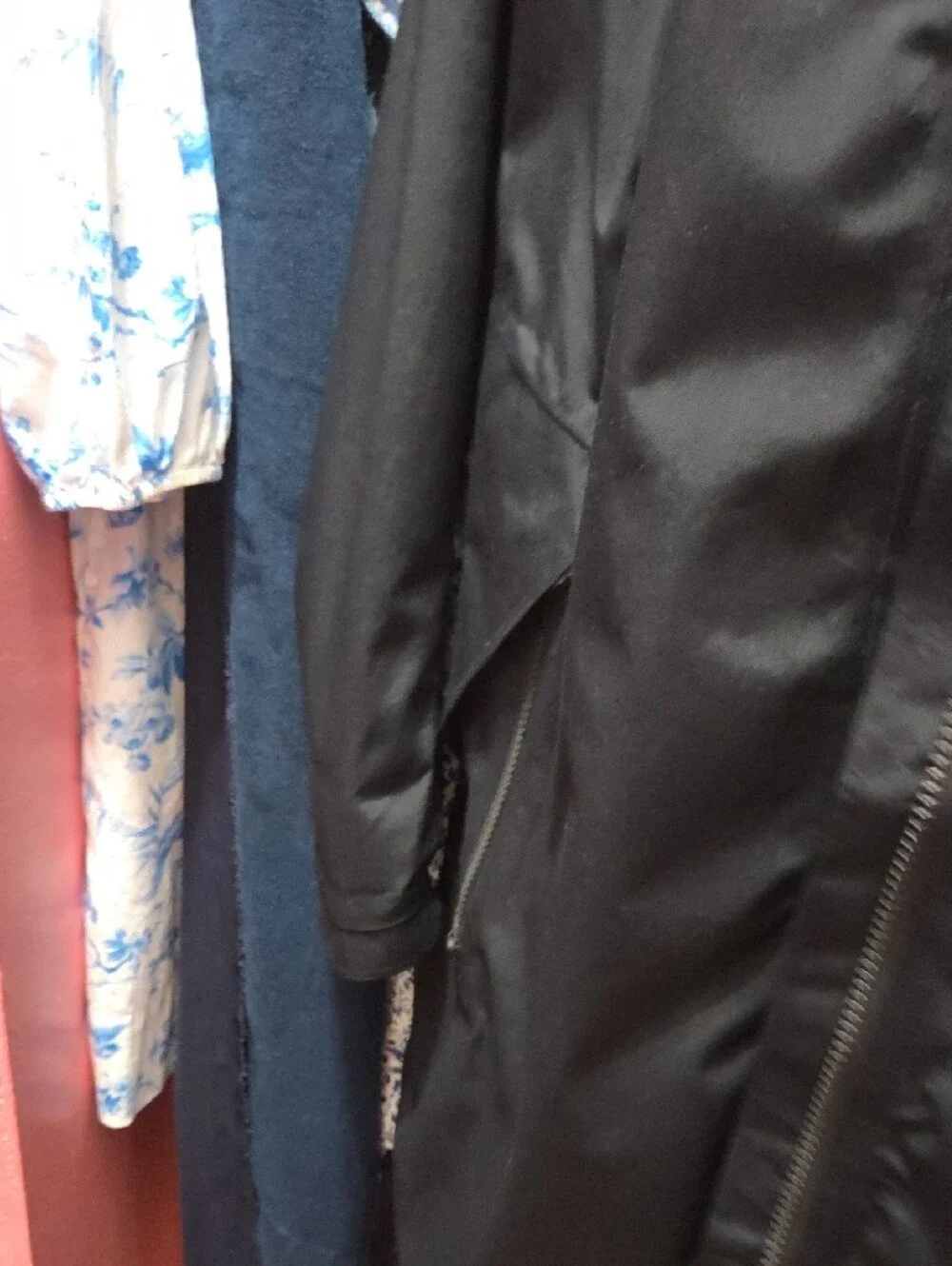 lululemon athletica Black Hooded Long Trench Coat
